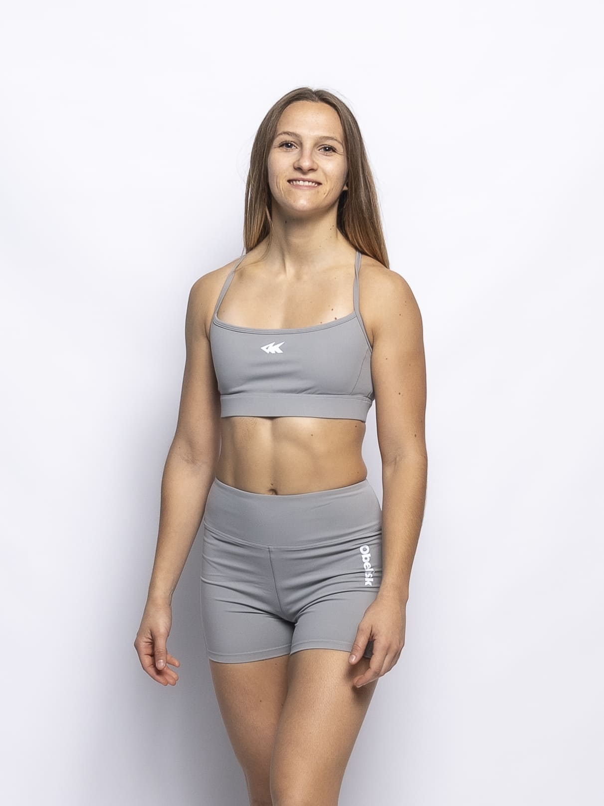 Sujetador Deportivo Crossback - Gris