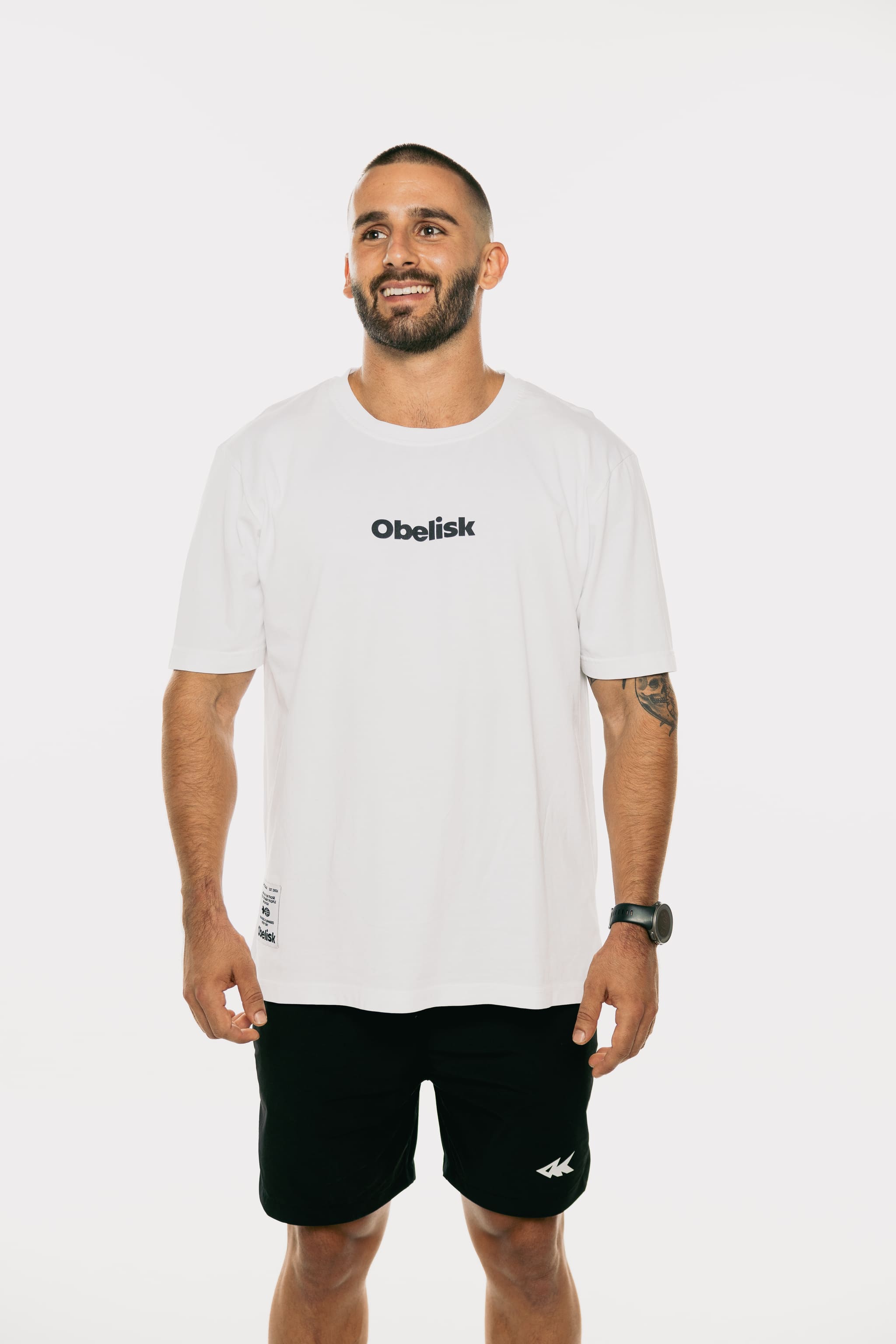 Camiseta con logo - Blanca