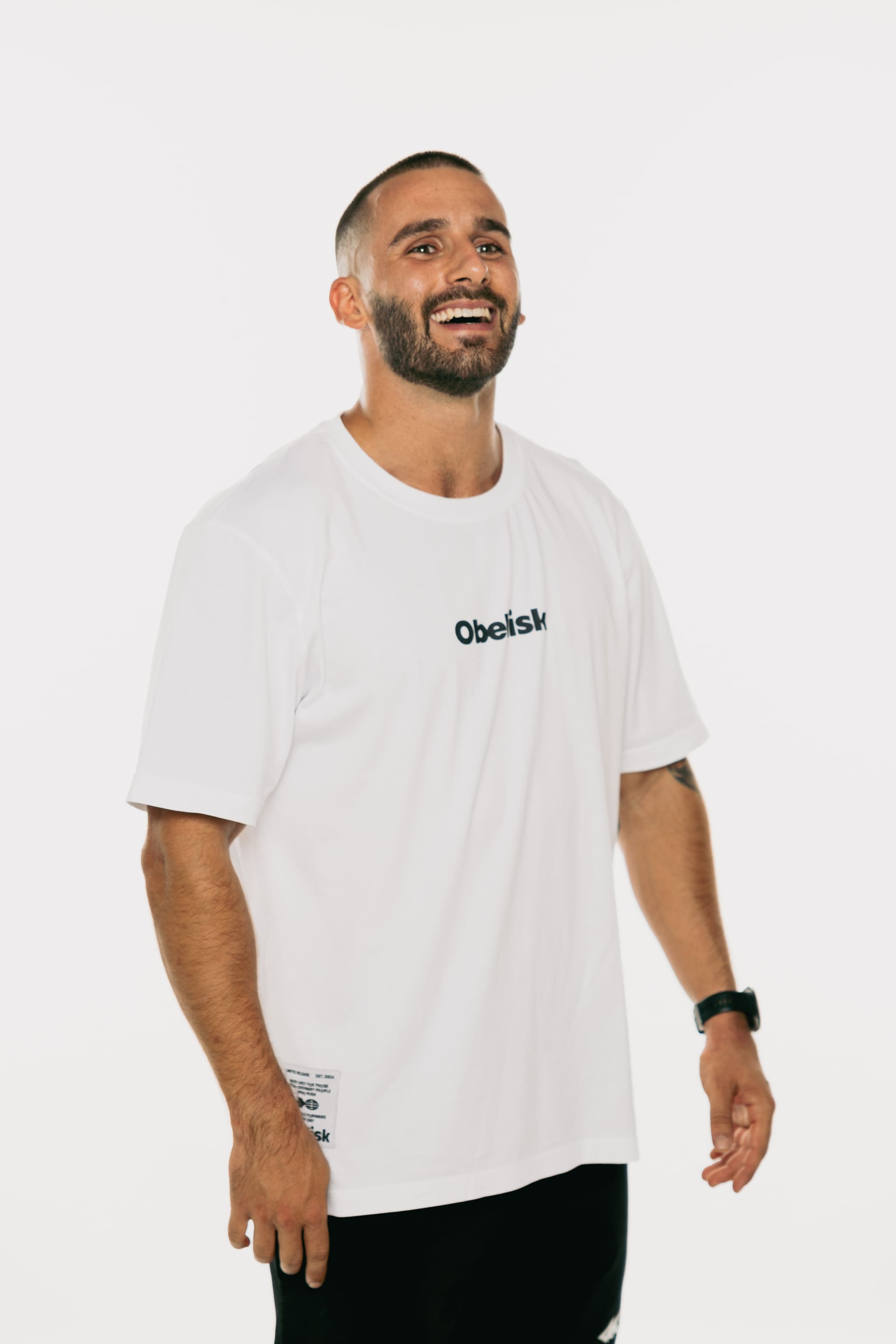 Camiseta con logo - Blanca