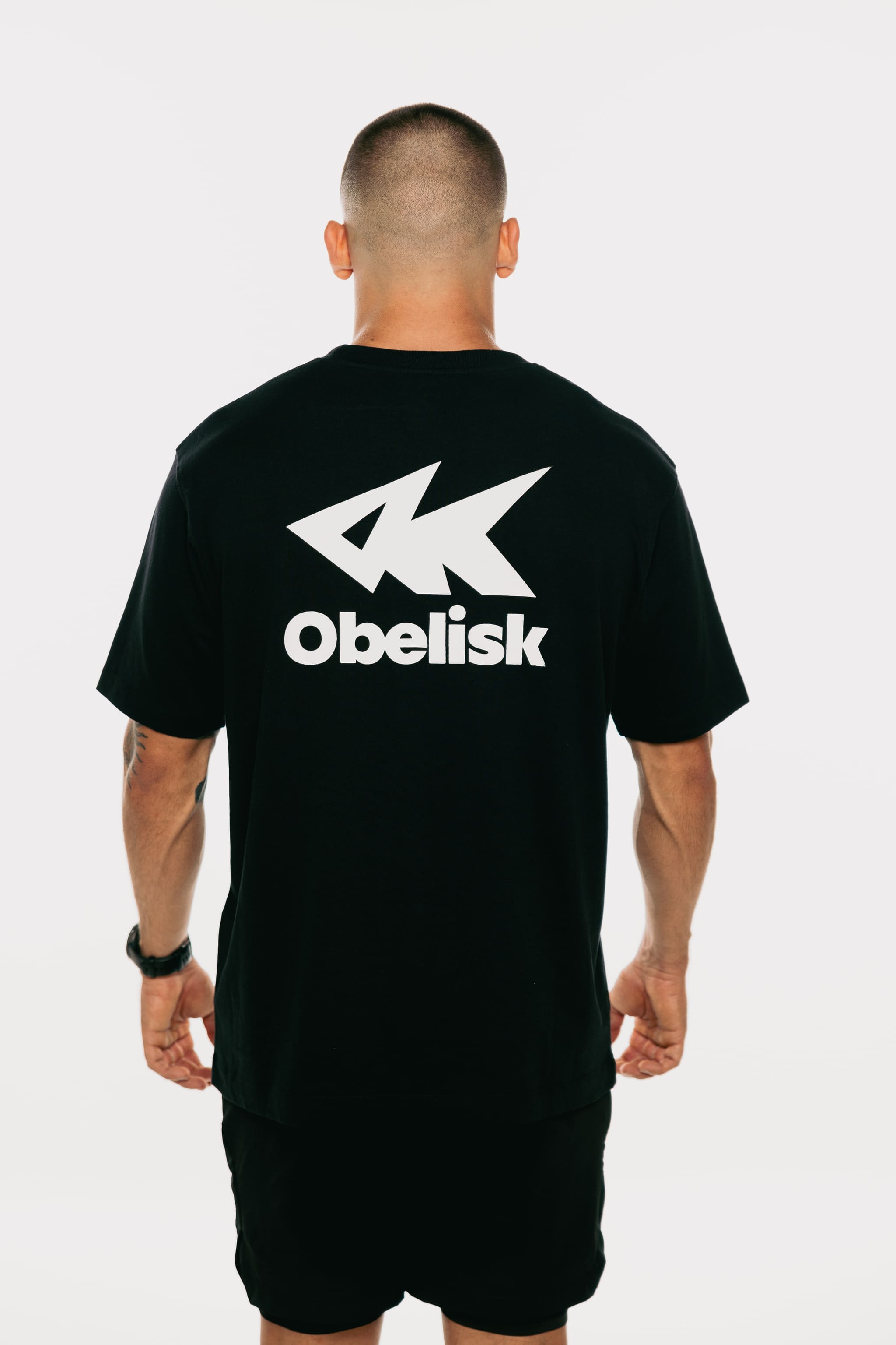 Camiseta con logo - Negra
