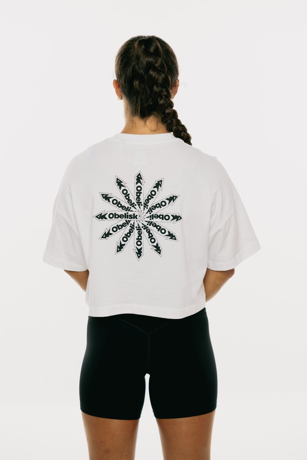 Crop Top con logo - Blanca