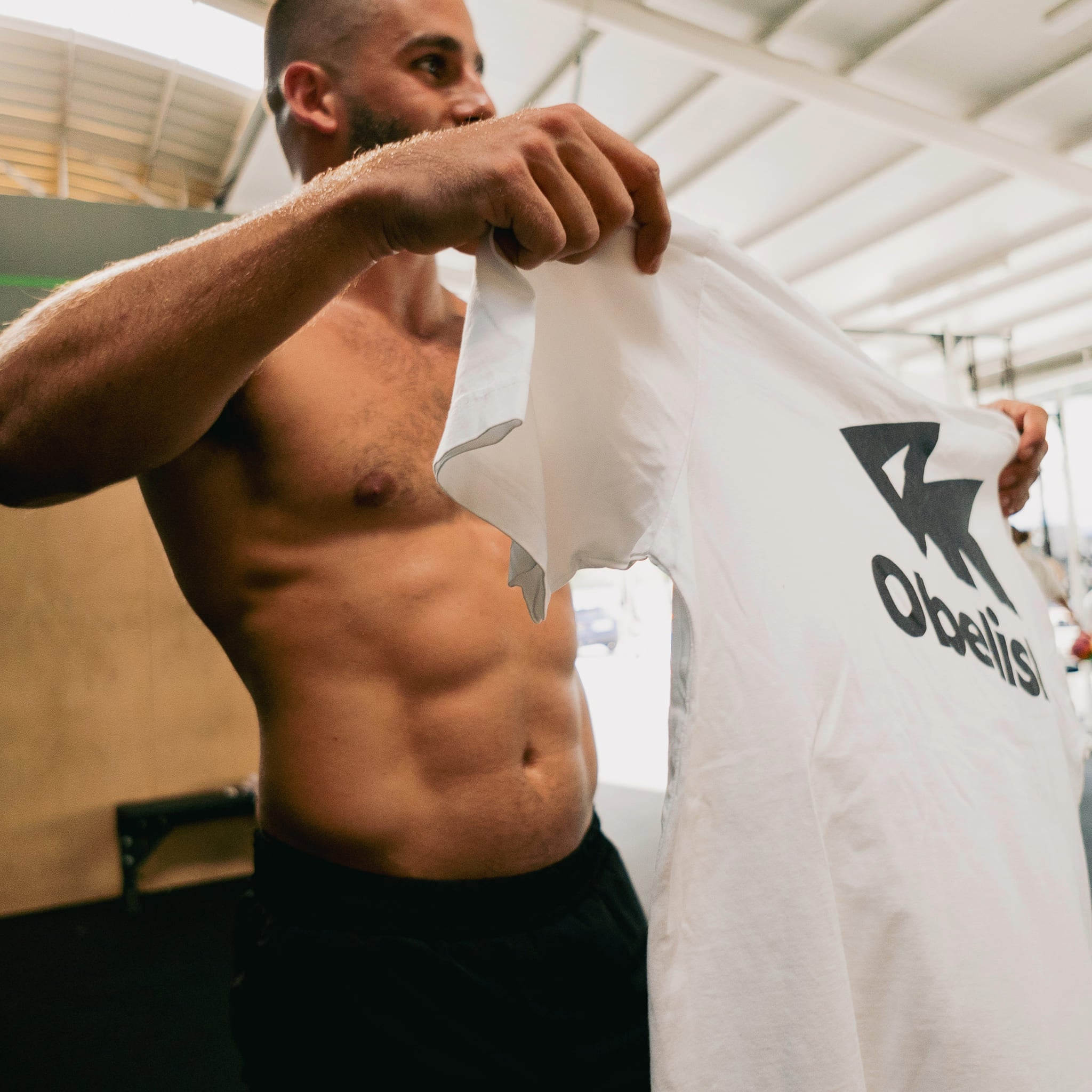 Camiseta con logo - Blanca